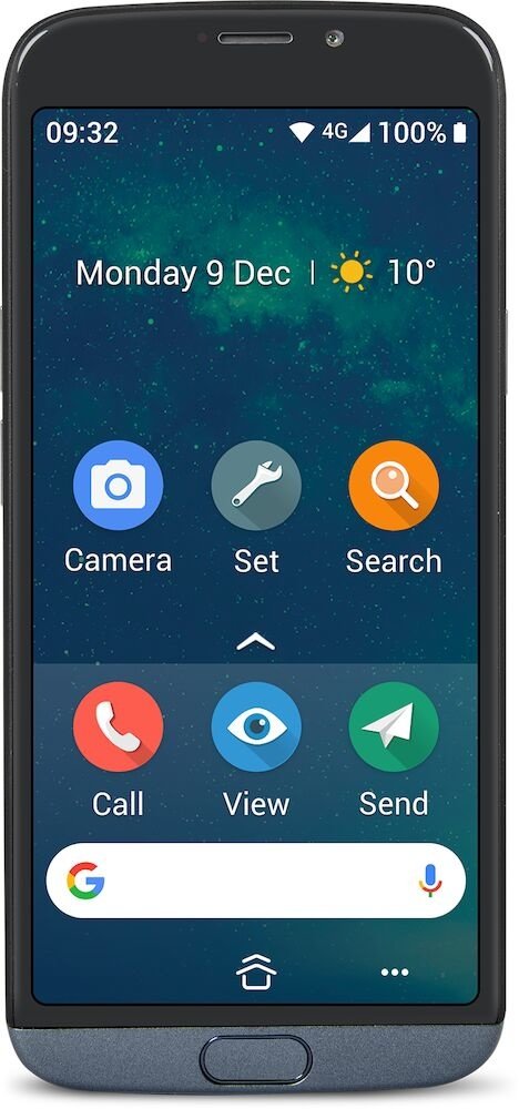 Doro 8050 Plus - Senioren smartphone inclusief walletcase en charging-dock